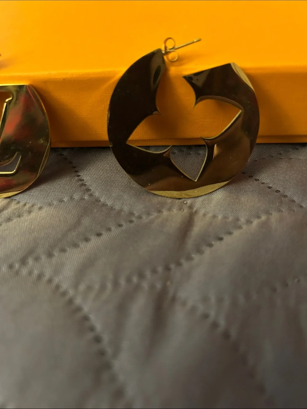 Gold Decorative Phone Charm Accent